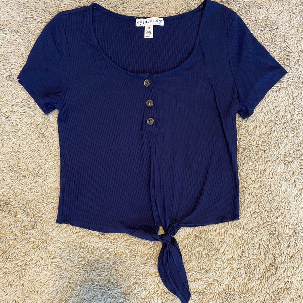 Eye Candy Navy Blue Top